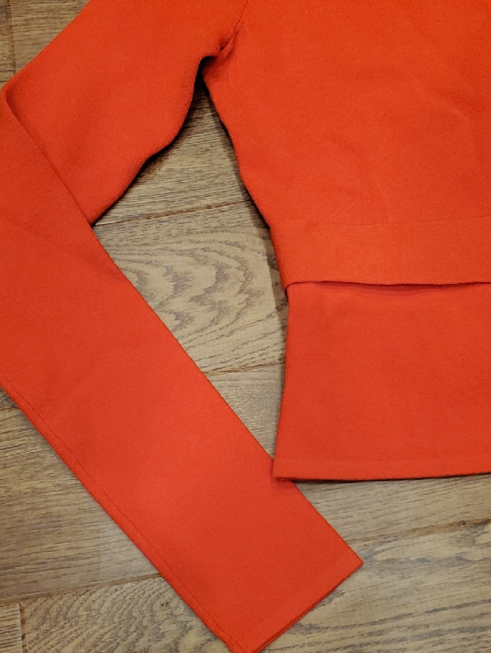 Diane Von Furstenberg NWT Brire Long Sleeve V-Neck Wrap Top Bright Red Size P - Picture 4 of 16